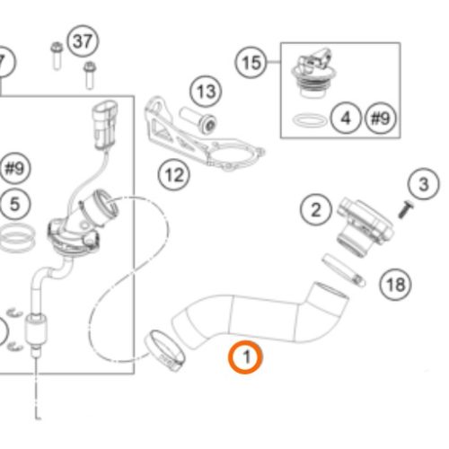 MANGUERA DE LLENADO DE ACEITE ADV 1190