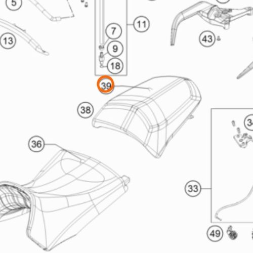 FORRO DE ASIENTO 1050-1190 PASAJERO 13-15