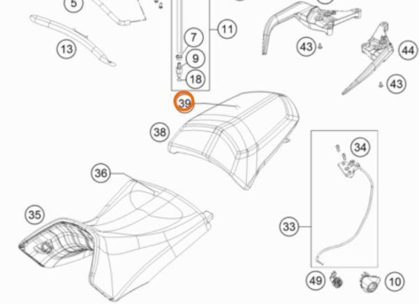 FORRO DE ASIENTO 1050-1190 PASAJERO 13-15