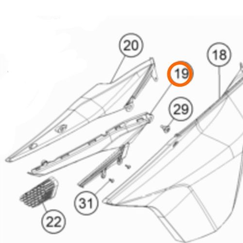 CONDUCTO DE AIRE IZQ 1190 ADV 13-15