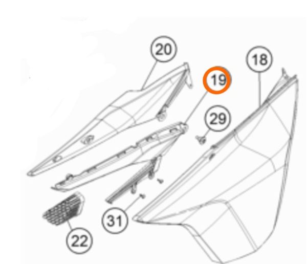 CONDUCTO DE AIRE IZQ 1190 ADV 13-15