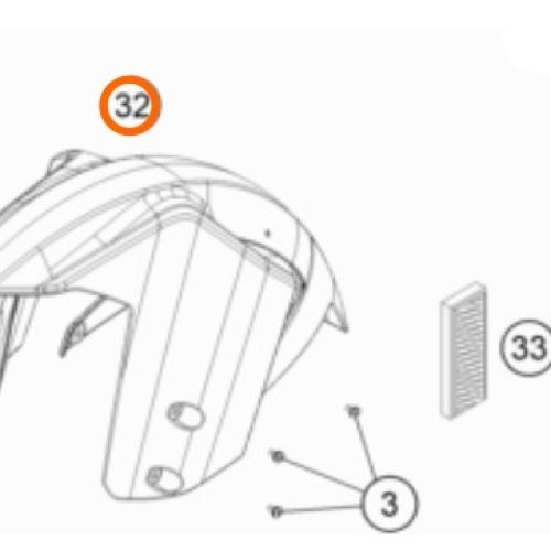 GUARDAFANGO DELANTERO 1090-1190-1290 R 13-20