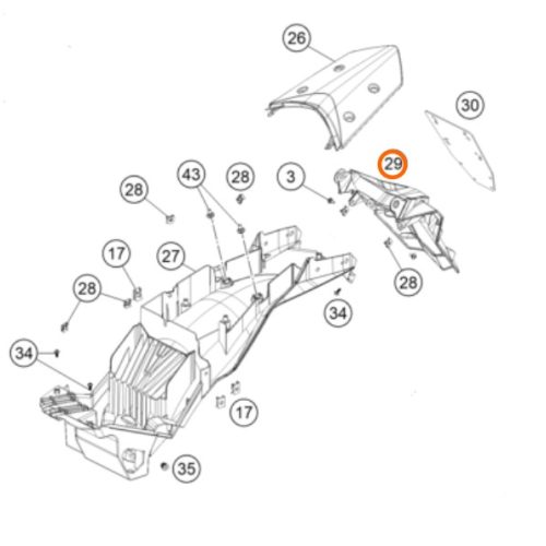 PORTA PLACA 1050-1290 ADV 13-19