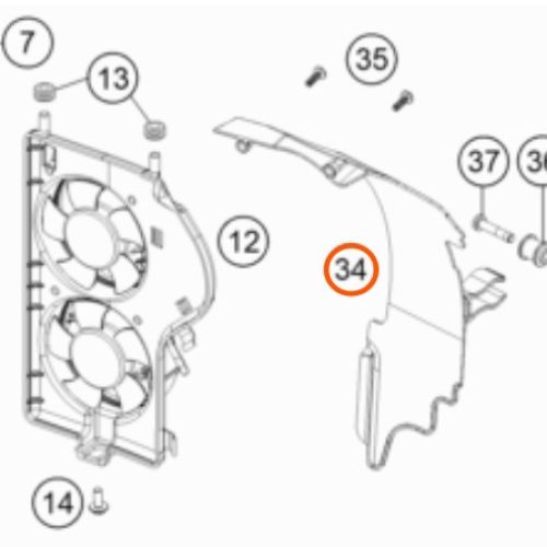 DEFLECTOR DE AIRE VENTILADOR 1050-1290 13-19