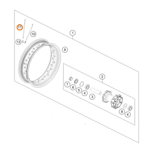 RADIO ARO 18 POSTERIOR 790/1190 ADV CORTO
