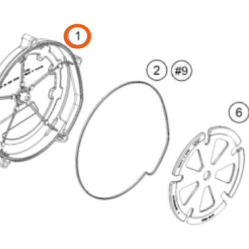TAPA DE EMBRAGUE EXTERNA ADV/S.DUKE 13-19