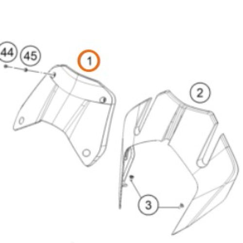 PARABRISAS 1290 S. ADV R NEGRO 17-20