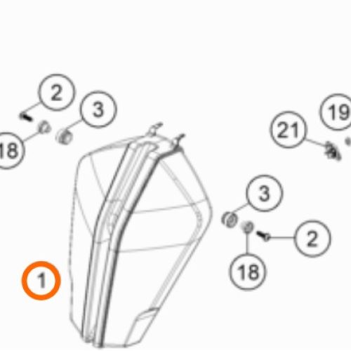 FARO DELANTERO 1290 S.ADV R-S 17-20