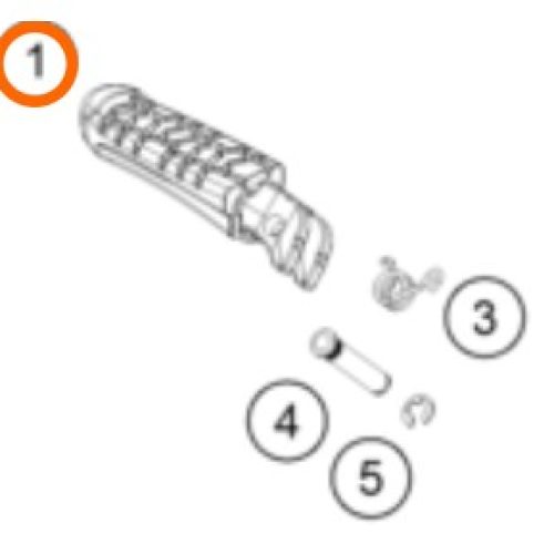 ESTRIBO DERECHO 690 DUKE 12-18