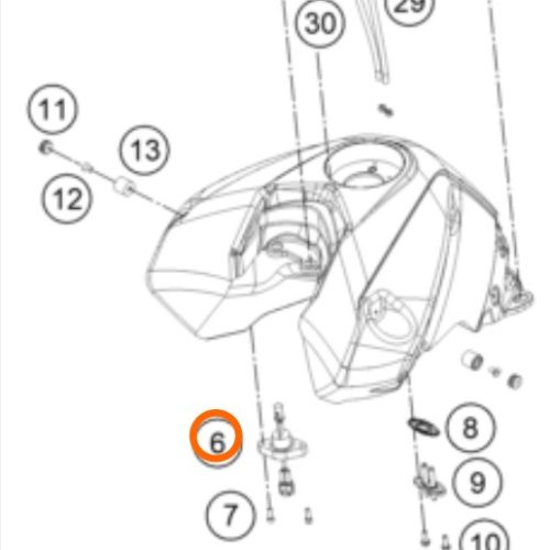 SENSOR DE NIVEL DE COMBUSTIBLE 690 SM/990 S.DUKE