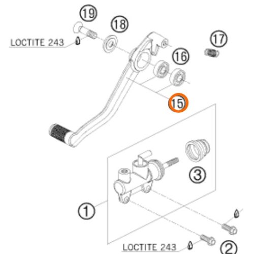 PATA DE FRENO RC8 08-09