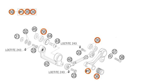PATA DE CAMBIOS RC8