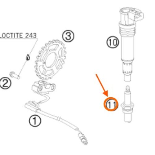 BUJIA 4T 990 ADV 06-08 DCPR8EM4