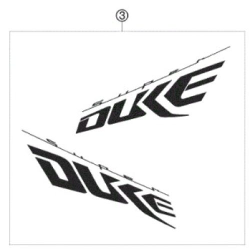 ADHESIVO DE SPOILER 990 S.DUKE 07-08
