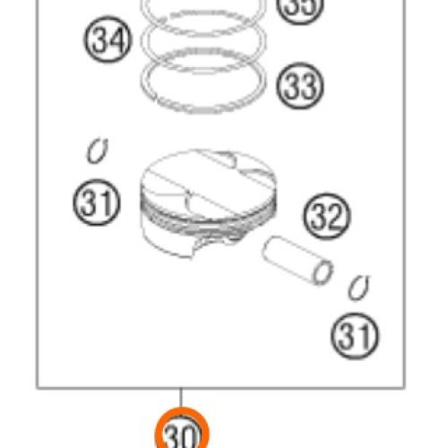 KIT DE PISTON 4T 990 ADV/SD/SM 06-12