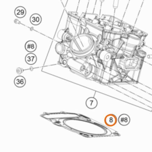 EMPAQUE DE CABEZOTE 1050/1090 ADV 15-19
