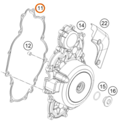 EMPAQUE DE TAPA DE ENCENDIDO 1090-1290 16-21