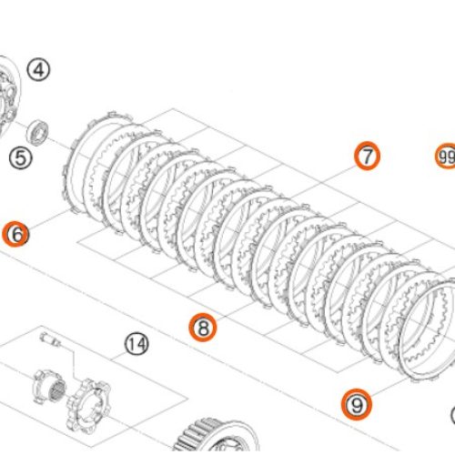KIT DE EMBRAGUE 1190 RC8 08-10
