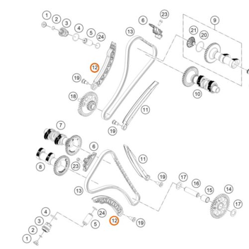 GUIA DE TENSOR CADENILLA 1090/1190/1290 ADV 14-20