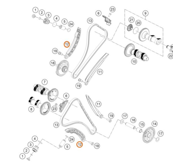 GUIA DE TENSOR CADENILLA 1090/1190/1290 ADV 14-20