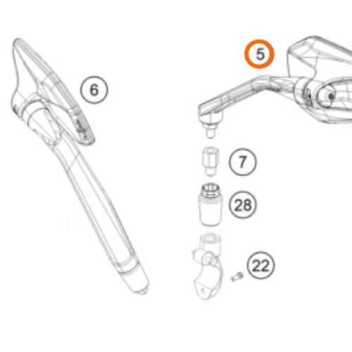 ESPEJO IZQUIERDO 1290 S.DUKE 14-17
