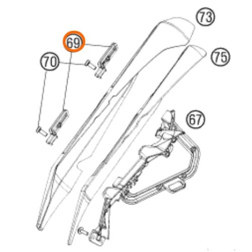 SOPORTE DE MALETA 990 S.MOTO RH