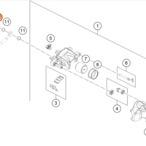 PERNO DE CAÑERIA M10 BOMBA DE FRENO 1050-1290 ADV