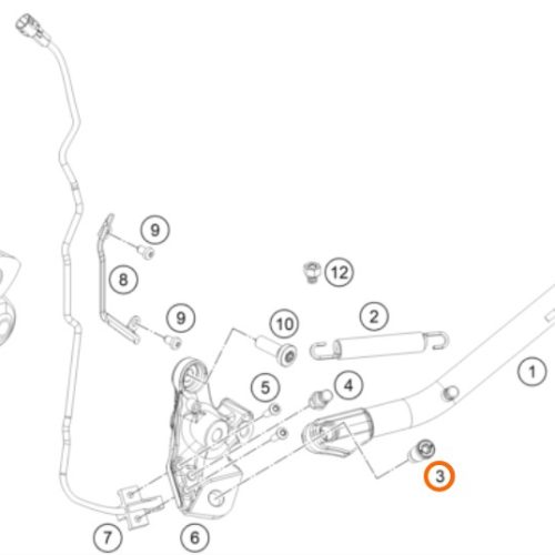 PERNO M10X31 DE PATA DE APOYO