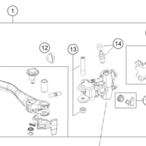 MANIGUETA DE FRENO 1190/1290 ADV 13-20