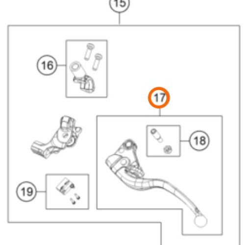 MANIGUETA DE EMBRAGUE 790 ADV