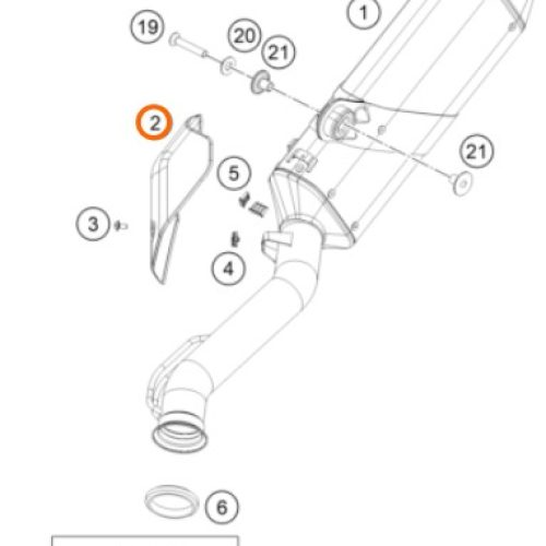 PROTECTOR DE CALOR DE ESCAPE 790 ADV 19-20