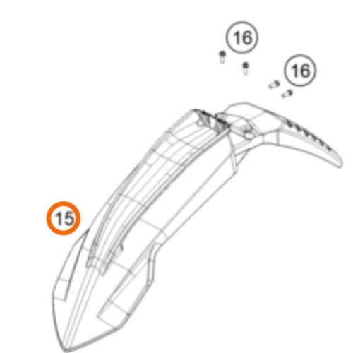 GUARDAFANGO DELANTERO 790 ADV R 19-20
