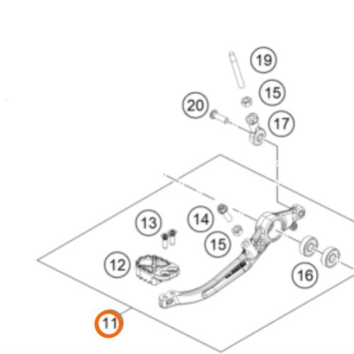 PATA DE FRENO 790 ADV 19-20