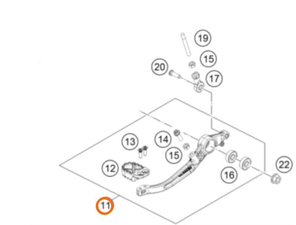 PATA DE FRENO 790 ADV 19-20