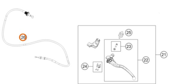 CABLE DE EMBRAGUE 790 DUKE/ADV 18-19