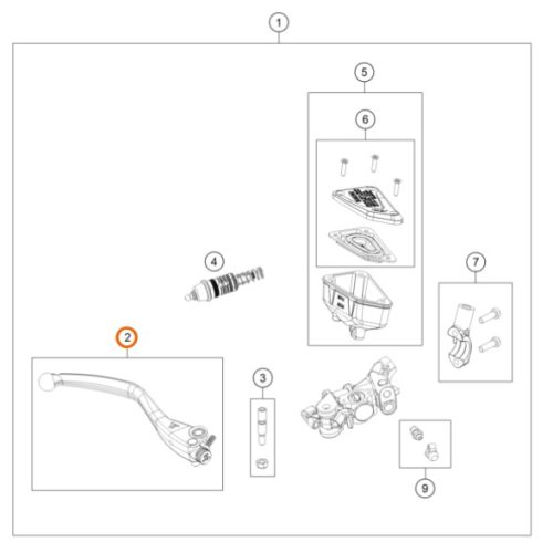 MANIGUETA DE FRENO 790 DUKE 2018