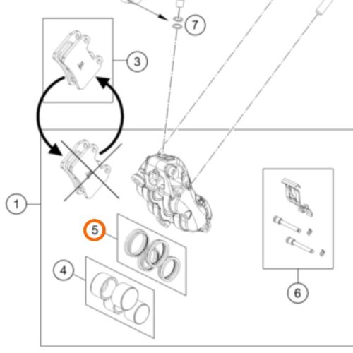 KIT DE REPARACION CALIPER 790 DUKE2018