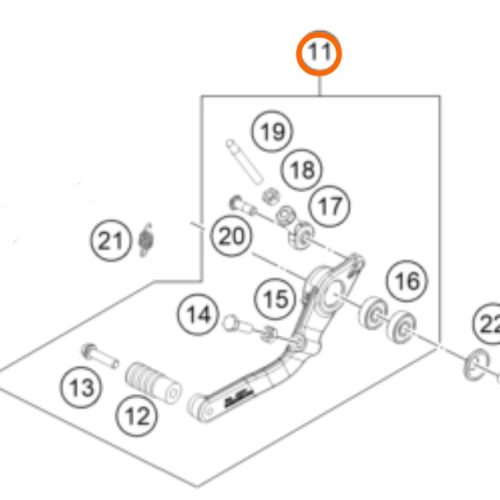 PATA DE FRENO 790 DUKE 18-19