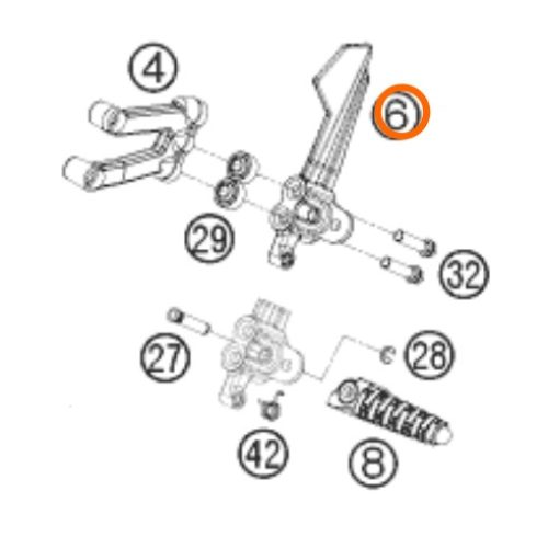 SOPORTE DE ESTRIBO RC8