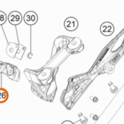 ESTRIBO POSTERIOR DER 1290 S.DUKE 14-17