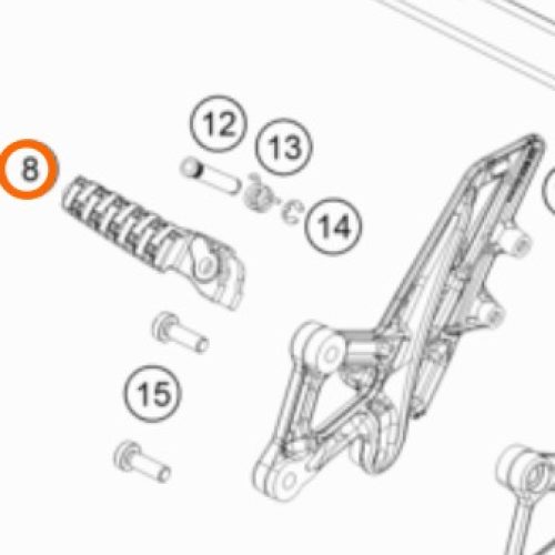 ESTRIBO DERECHO 1290 S.DUKE 14-16