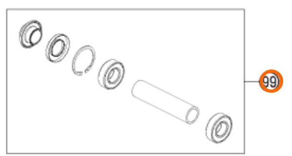 KIT DE RODILLOS DE RUEDA POSTERIOR RC8