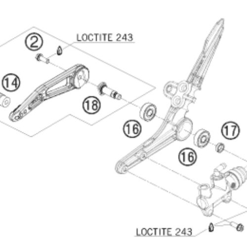 PATA DE FRENO RC8 08-13