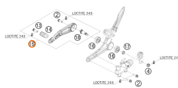 PATA DE FRENO RC8 08-13