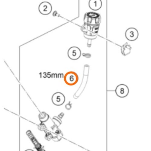 MANGUERA DE DEPOSITO DE FRENOS