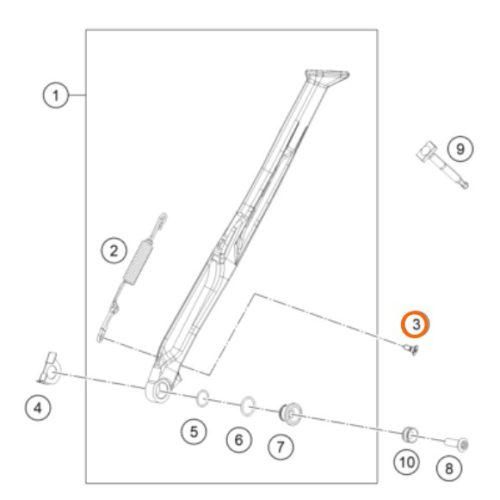 PERNO DE DEPOSITO DE LIQUIDO FRENO