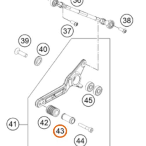 STEP LEVER RC8