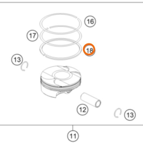 RIN DE ACEITE 1190 ADV/RC8 09-16