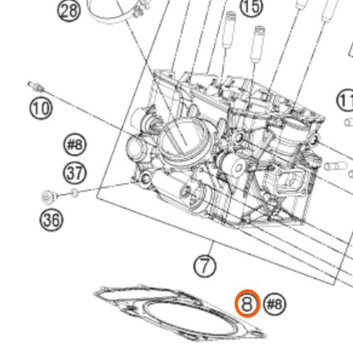 EMPAQUE DE CABEZOTE 1190 ADV/RC8 13-14