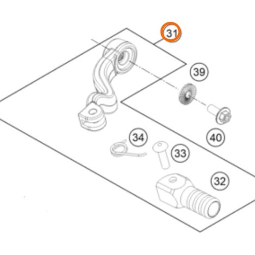 PATA DE CAMBIOS 4T 350 FREERIDE 12-17